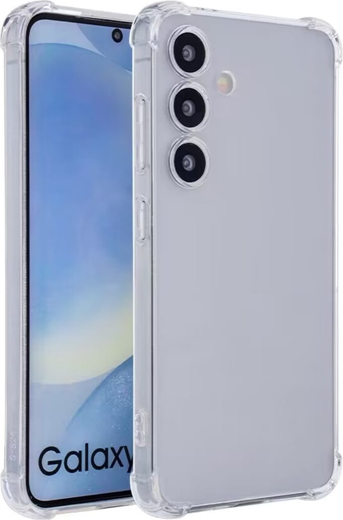 Samsung Galaxy S24 Plus Hoesje - Transparant - Opstaande hoeken