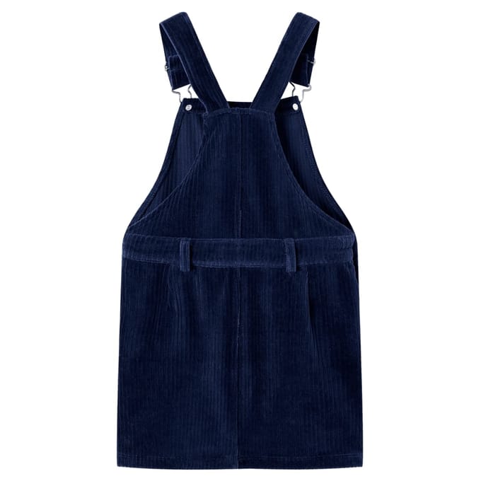 vidaXL - Kindertuinjurk - 104 - ribfluweel - marineblauw