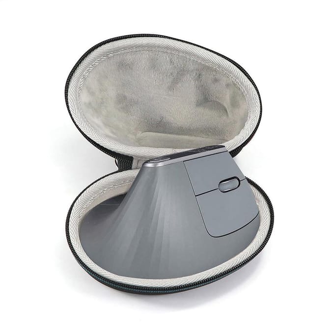 Draadloze muistas Harde tas Compatibel met Logitech MX Vertical Advanced Ergonomische muis zwart