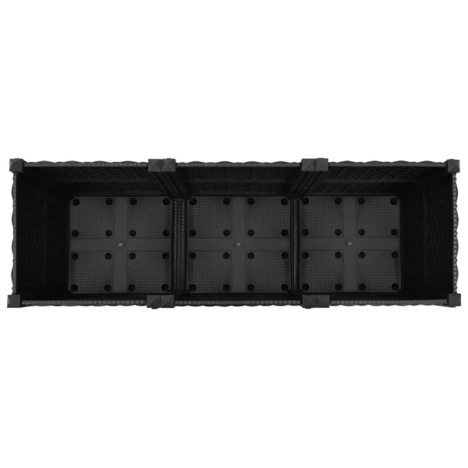 vidaXL - Plantenbak - verhoogd - 120x40x38 - cm - polypropyleen