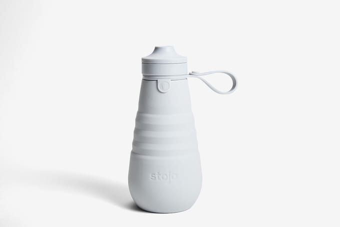 Stojo - Sport Drinkfles 590 ml Cashmere - Siliconen - Grijs -