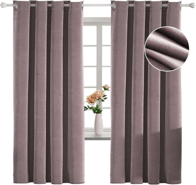 CE - Thermische Verduisteringsgordijnen - Roze - 140x175 cm - 2 Stuks