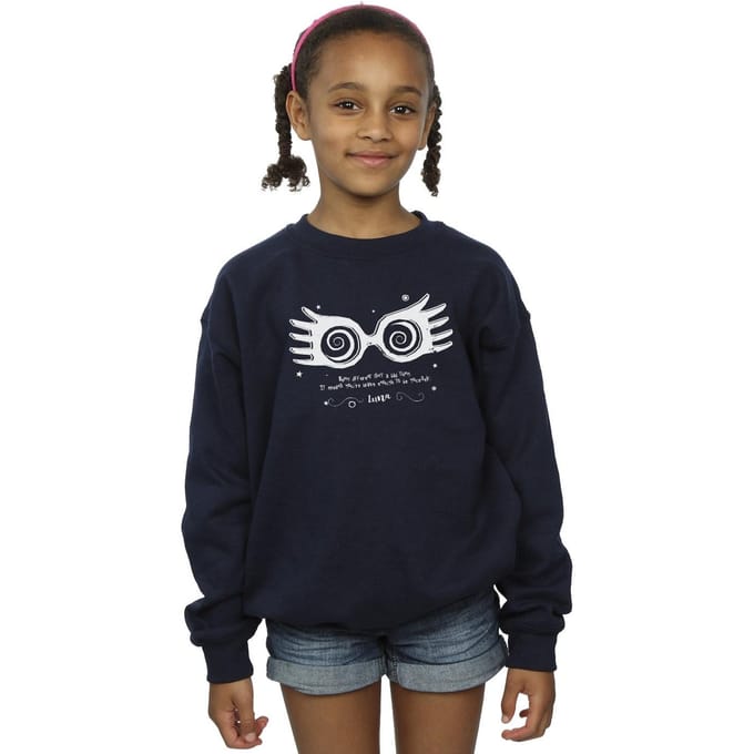 Harry Potter Meisjes Luna Anders Zijn Sweatshirt (Marineblauw)