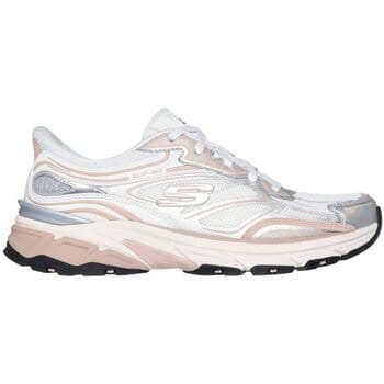 Skechers STAMINA SPORT Dames Instappers - Zilver / Wit / Roze