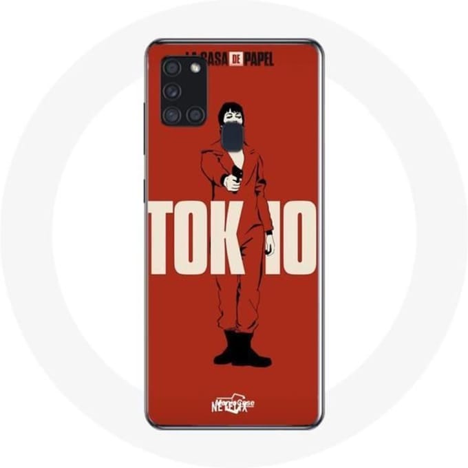 Coque - La casa de papel - Samsung Galaxy A21S - Souple - Rouge - Protection rouge