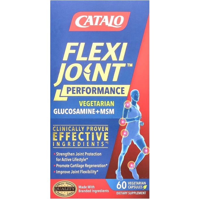 CATALO, FlexiJoint Performance, Glucosamine et MSM, 60 capsules végétales