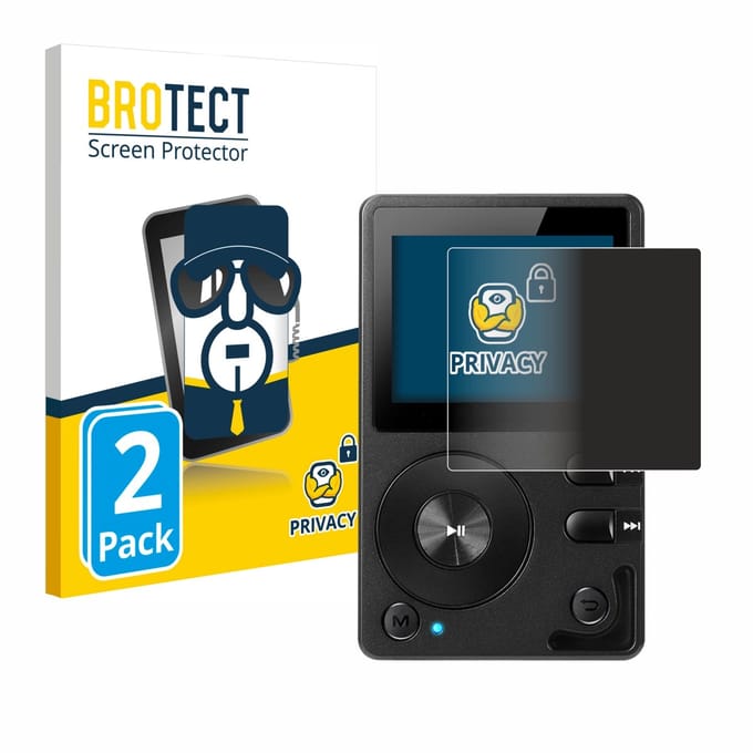 BROTECT - privacy screenprotector voor Hifi Walker H2 - Folie Beschermfolie Blauwlichtfilter 2 Stuks