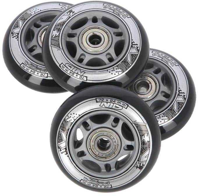 Inline Skates Wielen Set 4 Stuks PU 64-80mm met ABEC 9 Lagertjes