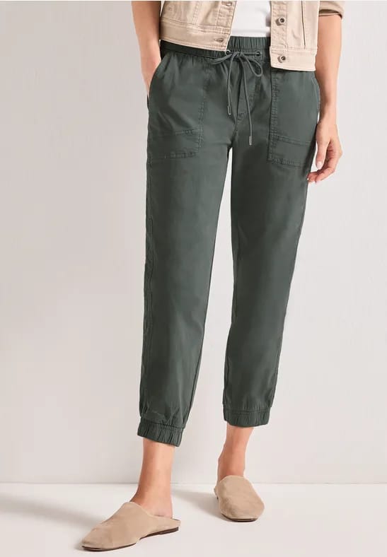 Slim Leg broek in papertouch kwaliteit