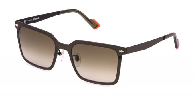 Sting SST523 Marron anticato opaco c/parti colorate 54/20/145 MAN Zonnebrillen