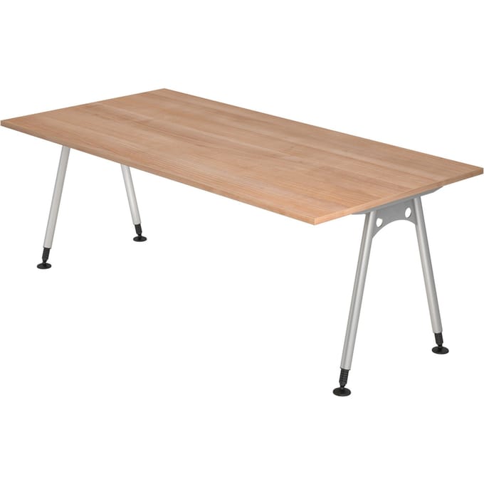 ATOS 2E S | Bureau - 200 x 100 Walnoot Tafelhoogte I In hoogte verstelbaar