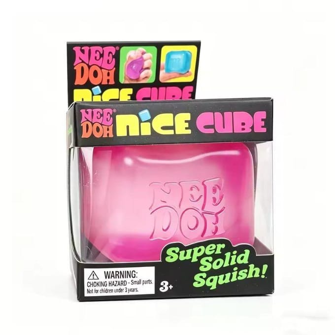 Needoh Nice Cube Sensorische Stressverlichter Fidget Tool voor Angst & Focus Bureau Sensorische Kubus voor Volwassenen & Kinderen