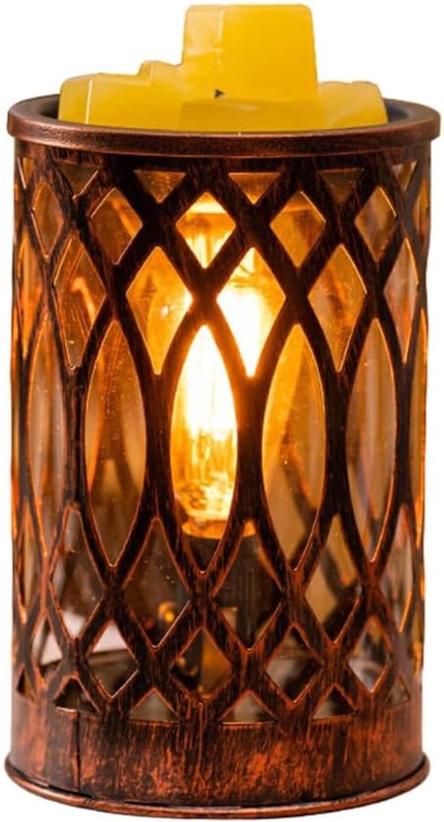 Elektrische Wax Brander - Geurverspreider Wax - Creëer Sfeer - Instelbare Temperatuur - 16x10.5cm - Meerkleurig