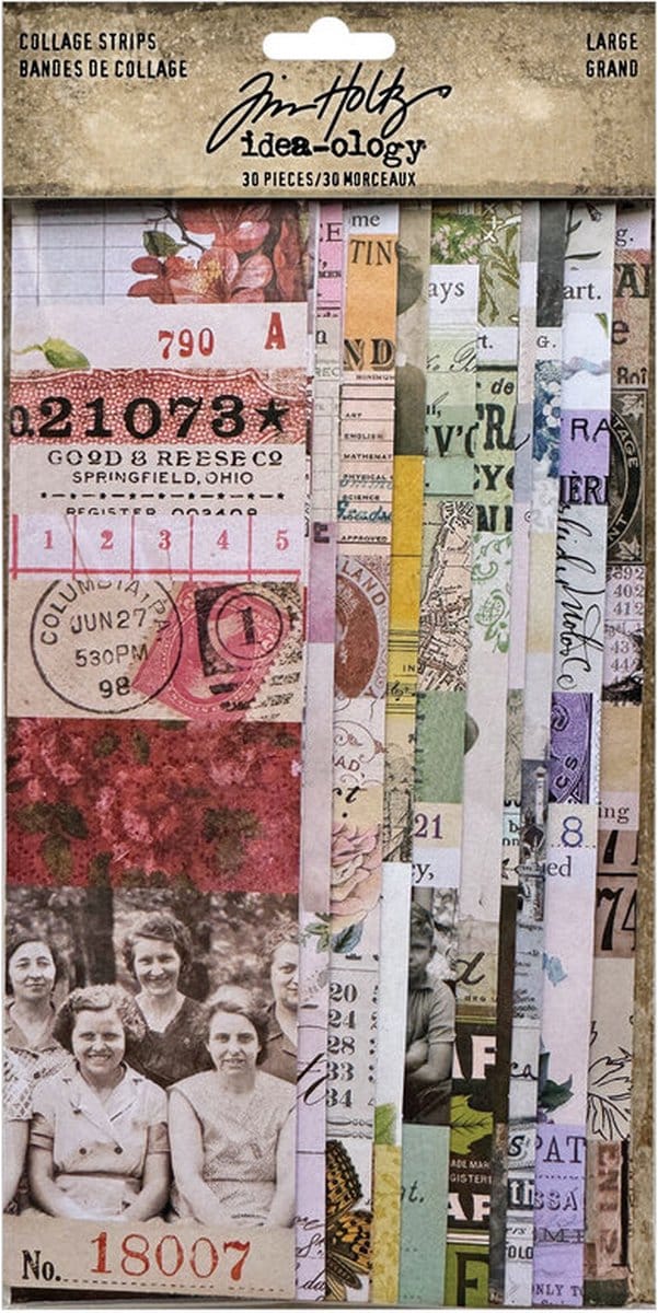 Idea-ology Tim Holtz - Collage Strips Large (TH94367)