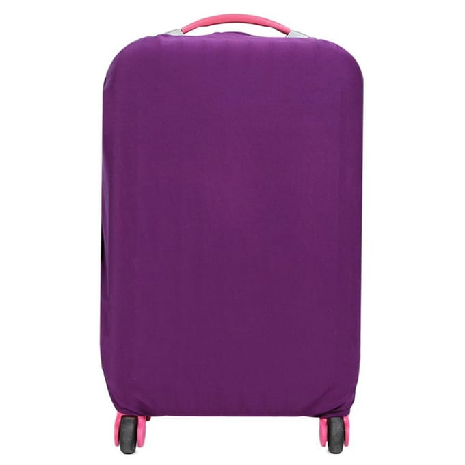 Housse de bagage de voyage, housse de valise élastique, housse anti-poussière M violet