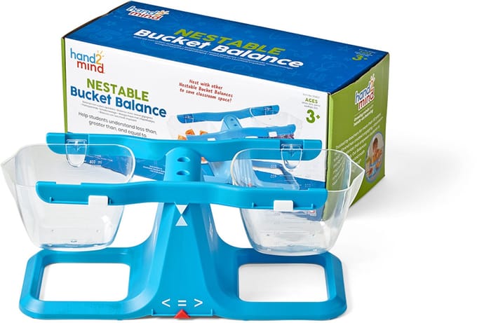 Learning Resources Nestable Bucket Balance, Single - 3+