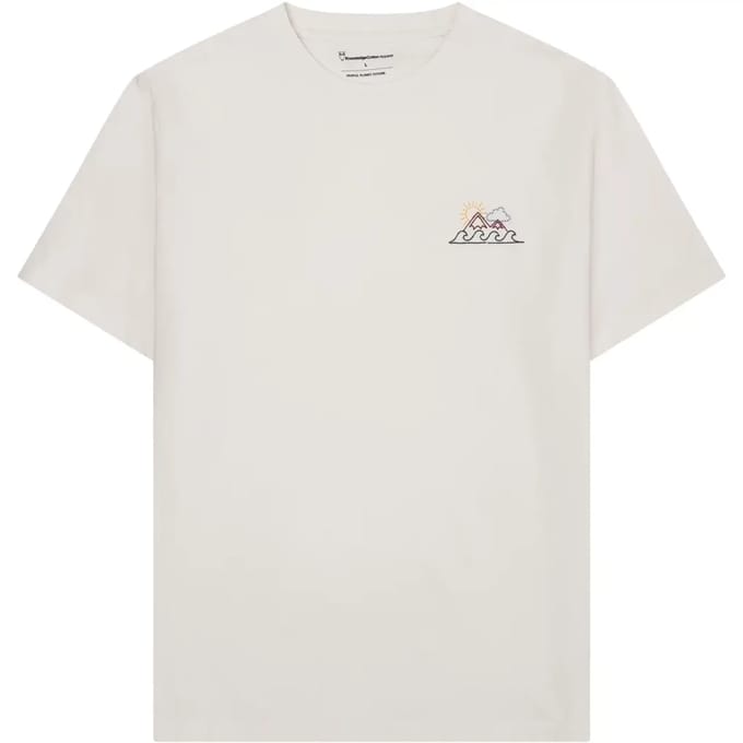 T-shirt met organische katoenprint KnowledgeCotton Apparel