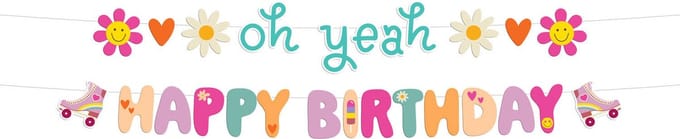 Folat - Letterslinger happy birthday boho girlz - 1,5 meter