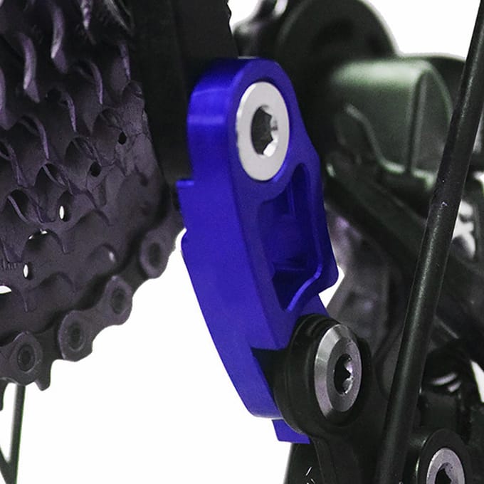 Fiets Achterderailleurhanger Verlengstuk Frame Versnelling Staarthaak Verlengstuk (Blauw)