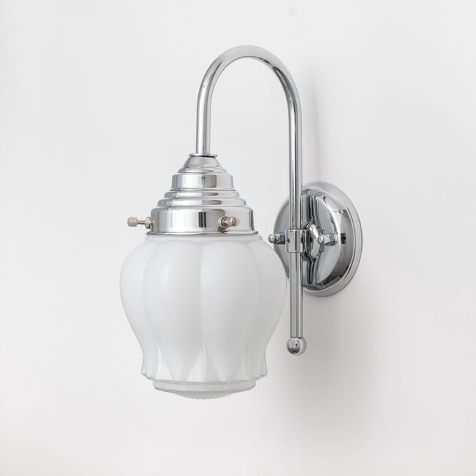 Wandlamp Eden Meander Chroom - Art Deco Trade