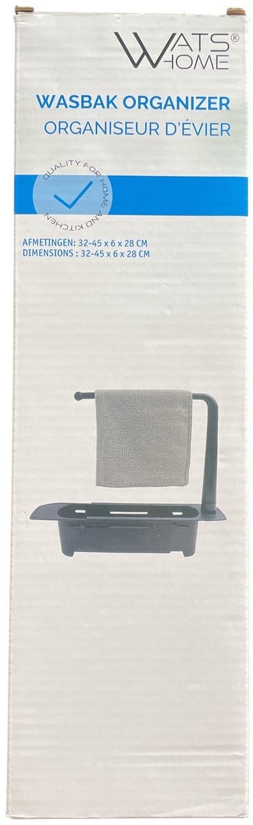 Wasbak Organizer – Slimme Opberger voor Spons, Zeep & Afwasborstel