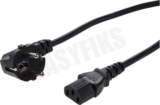 Easyfiks Netvoedingskabel Voedingskabel C13, 230V, 10 Amp 5.0 Meter, 3x0.75mm2 BME718