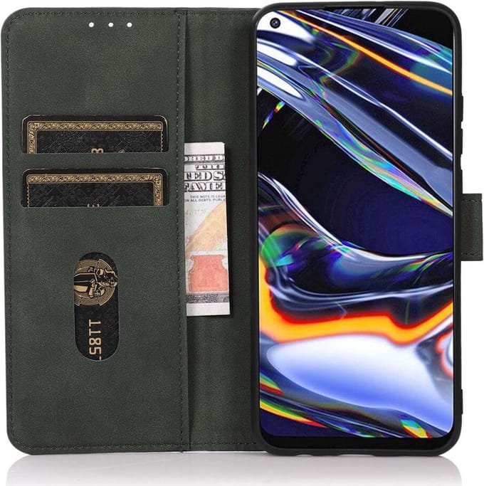 KHAZNEH Motorola Edge 40 5G Hoesje Retro Wallet Book Case Groen