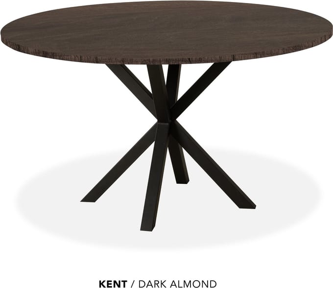 Maxfurn - Eettafel rond | Zeer krasvast | Kleur: Dark almond | diameter 140cm