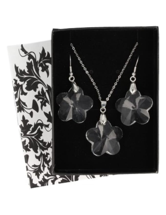 Feng shui bloem hanger / oorbellen set