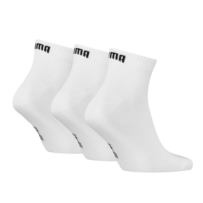 Puma - Unisex Quarter Plain Enkelsokken - 3 Pack - Maat 43-46