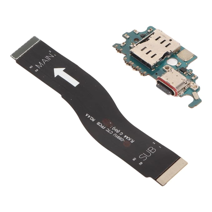 Oplaadpoort Dock Connector Professionele USB C Oplaadpoort Flexkabel voor Samsung voor Galaxy S21 black