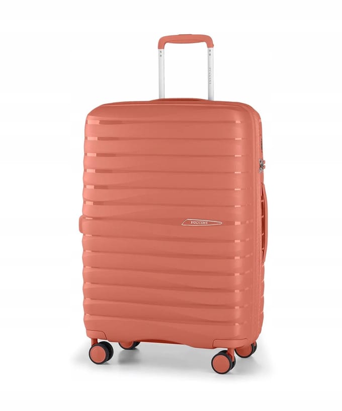 Puccini Mauritius Middelgrote Koffer 60L - Stevig Polypropyleen, TSA Slot