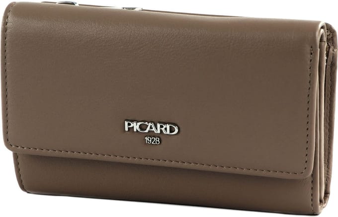 PICARD Leren Portemonnee Bingo Flap Wallet Hazel Taupe