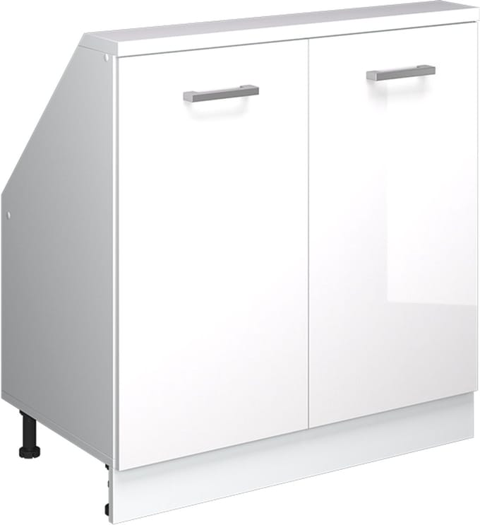 Vicco Rion Kast voor schuine wand – met 2 deuren Wit hoogglans/wit