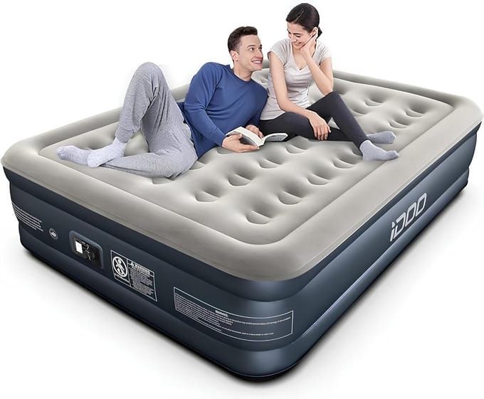 Luchtbed met Ingebouwde Pomp - Air Mattress - Inclusief Opbergtas - Compact