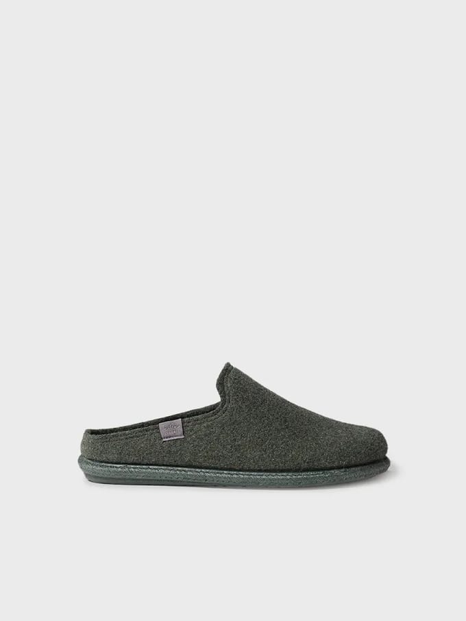 Herenslippers gemaakt van gerecyclede wol | TOMAS-RW