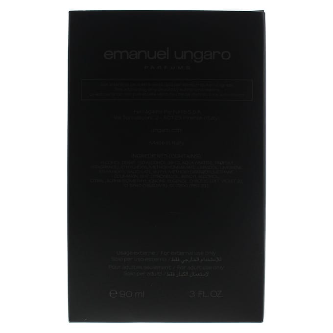 Eau de Toilette - Ungaro - Homme - 90 ml - Noten van basilicum en tabak - Houtachtig parfum