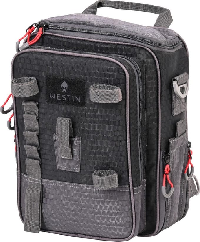 Westin W4 Street Bag Pro Medium Titanium Black Rugtas (Incl. 3 Tackleboxen) - Visrugtas