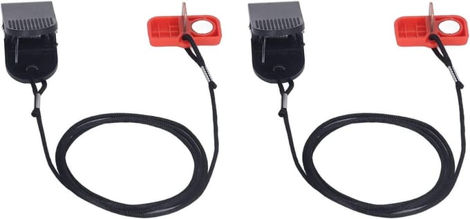 Veiligheidsschakelaar Loopband - Noodstopclip - Veilig Trainen - Automatische Bescherming - Compact Lichtgewicht - Rood