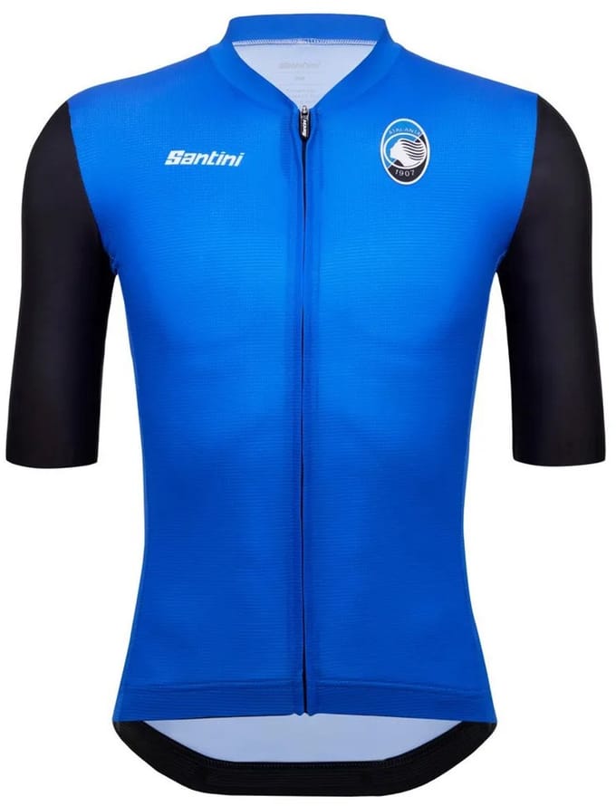 Santini Atalanta Korte Mouw Wielertrui Blauw M Man