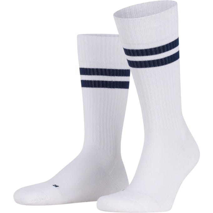FALKE Dynamic gedessineerd katoen sokken unisex wit - maat 39-41
