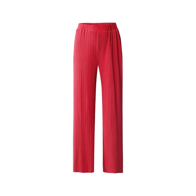 Damesbroek met elastische taille en wijde pijpen Mexx