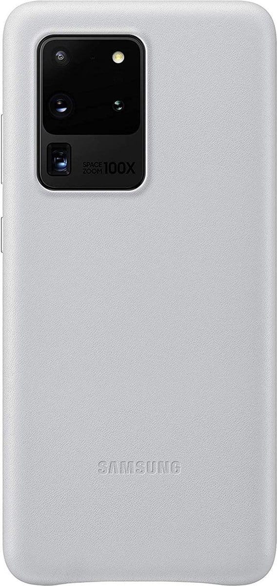 Samsung Leather Cover - Samsung Galaxy S20 Ultra - Lichtgrijs