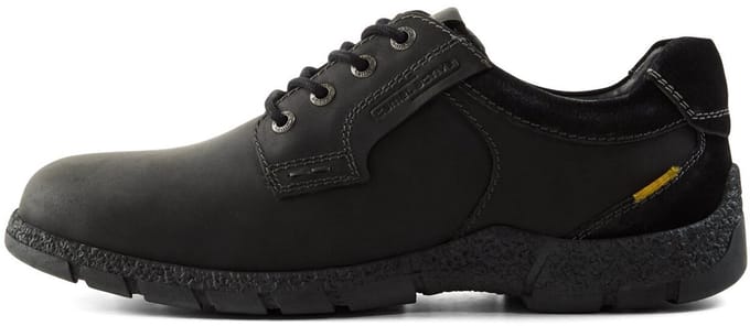 camel active Leren Schoen met stevige zool - Maat - Zwartmenswear-41