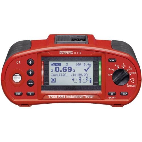 Benning IT 115 Installatietester Kalibratie (ISO) VDE-norm 0100, 0105