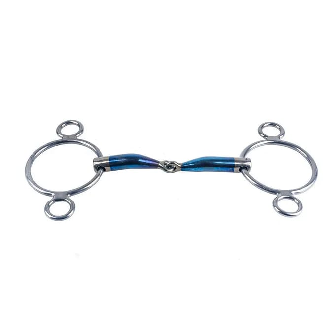 3 of 4 ringvormige paardenbitten Trust Sweet Iron Ring Jointed
