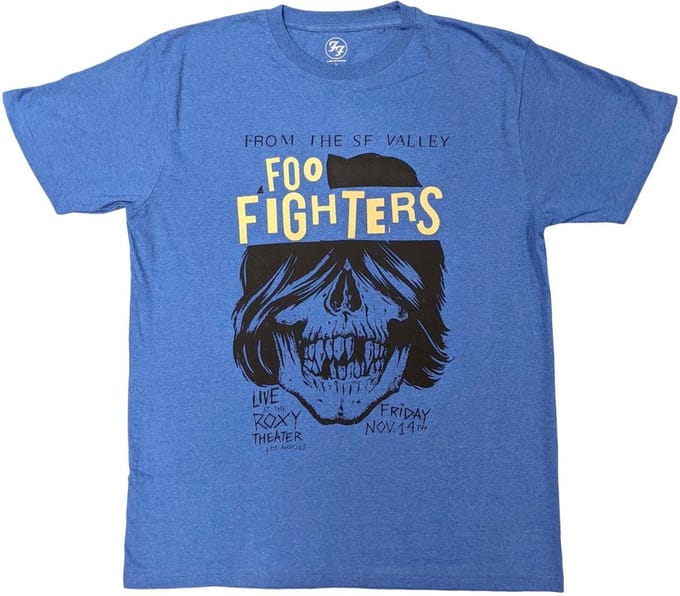 Foo Fighters - Roxy Flyer Heren T-shirt - L - Blauw