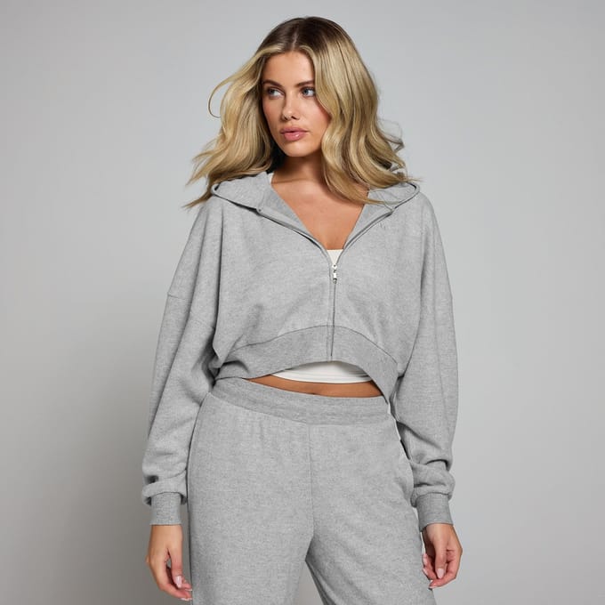 MP zachte hoodie met doorritssluiting voor dames - Gemêleerd grijs - M