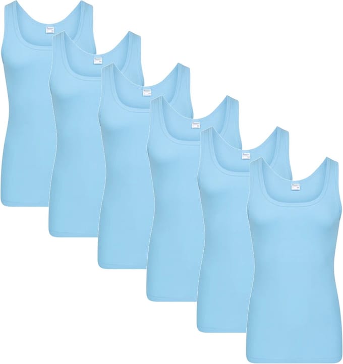 Beeren heren hemd - 6-pack - maat M - bleu