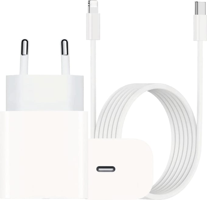 Oplader USB C geschikt voor iPhone Kabel Set 1 Meter USB-C Adapter Snellader